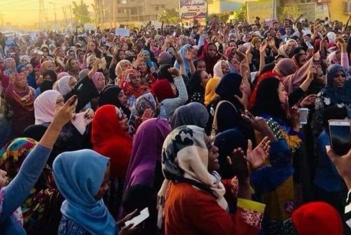 النساء شاركن بقوة في الثورة التي أطاحت بالبشير/ مواقع التواصل