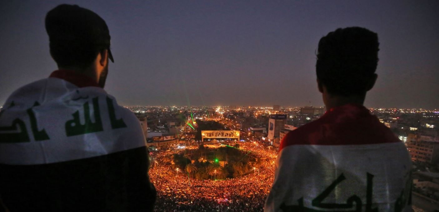 المطعم التركي يصبح مسكناً مؤقتاً ومركزاً صاخباً تدار منه الانتفاضة في العراق