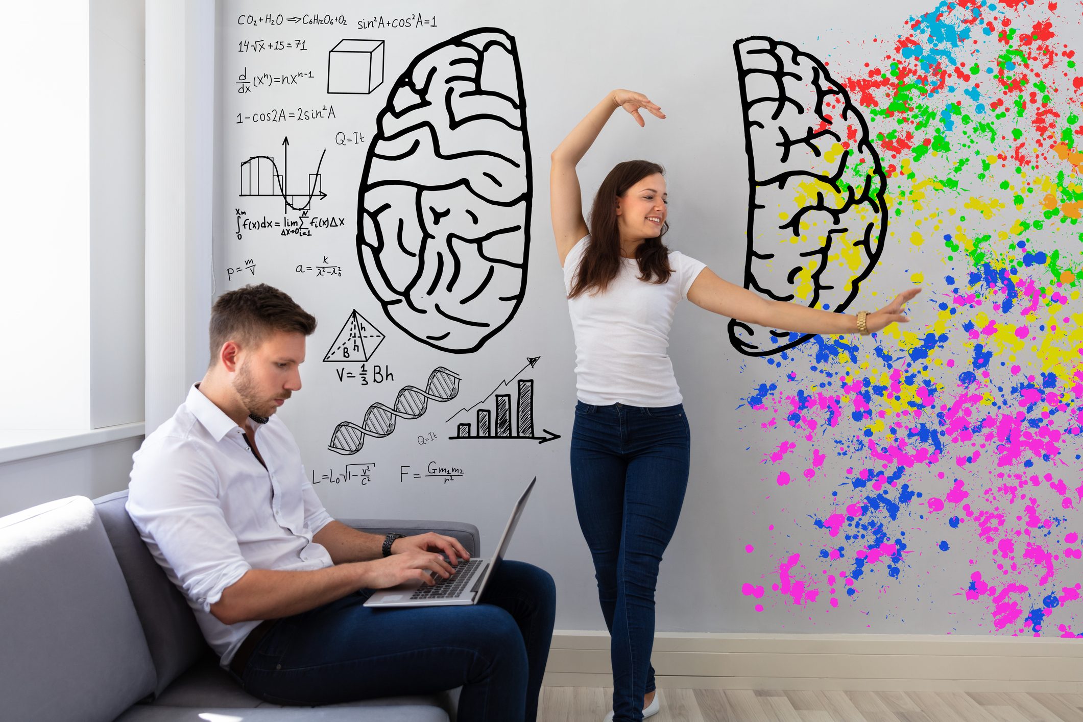 الاختلاف بين دماغ المرأة والرجل