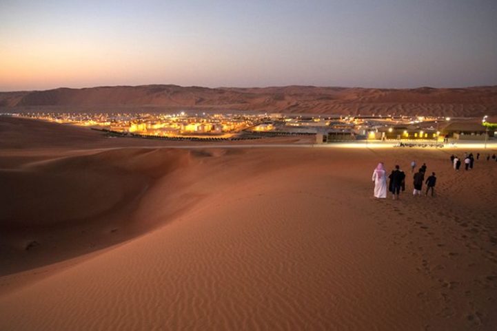 منظر لحقل الشيبة النفطي في الربع الخالي ، المملكة العربية السعودية/ AP