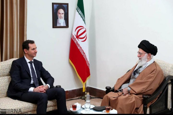 الأسد خلال زيارة سابقة لطهران، بداية عام 2019/ Getty