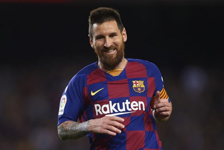 ليونيل ميسي لاعب برشلونة الإسباني