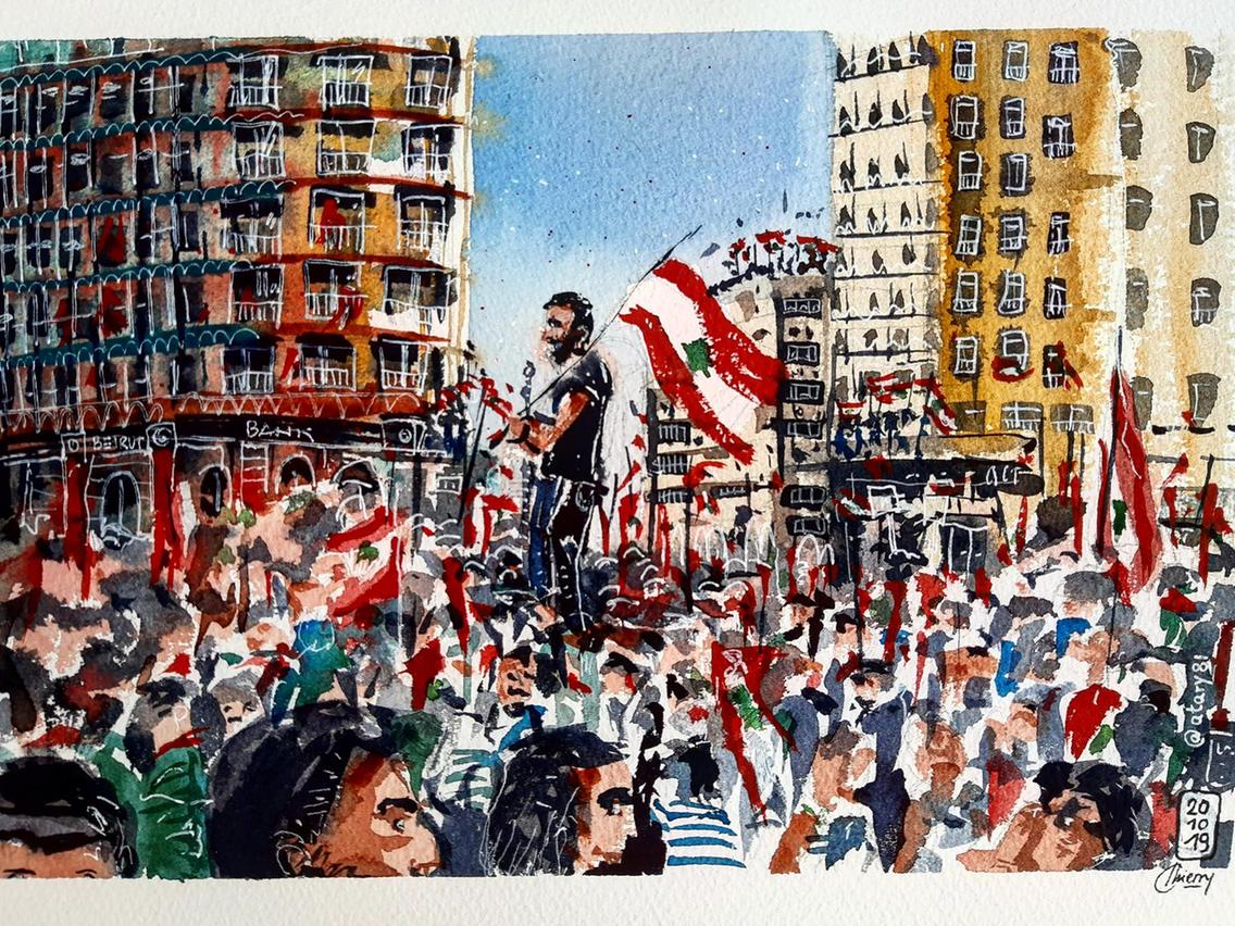 «أجانب» الثورة اللبنانية.. متظاهرون من أمهات لبنانيّات ينتفضون ضد الدولة التي لا تعترف بهم