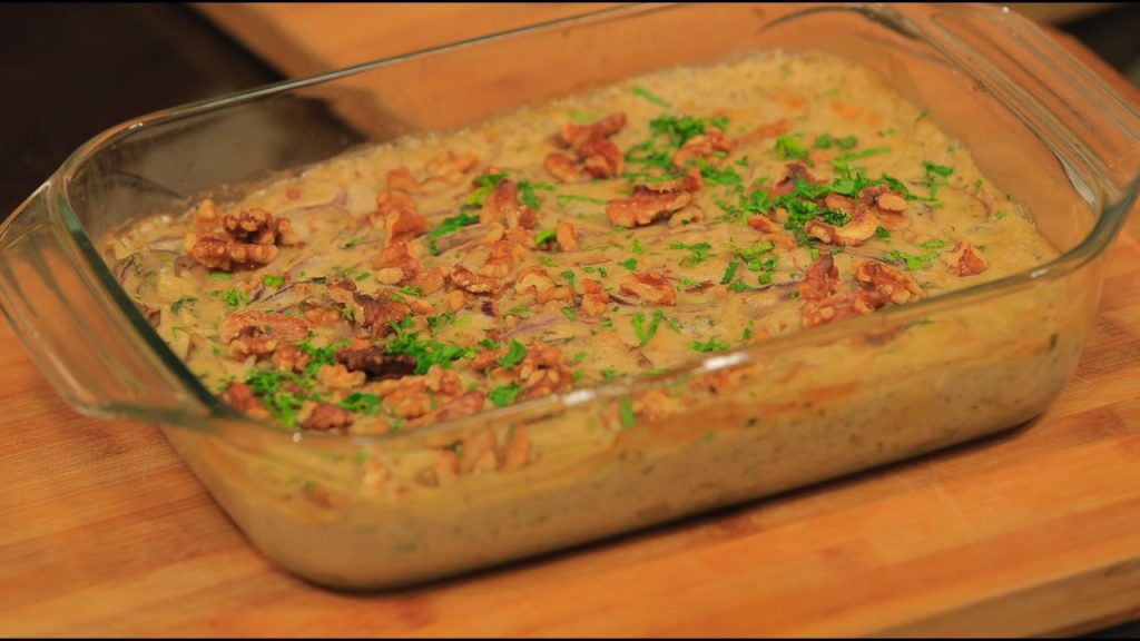 السمك بالطحينة