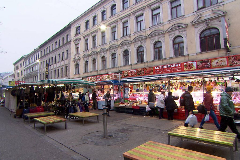 أحد الأسواق في العاصمة النمساوية فيينا