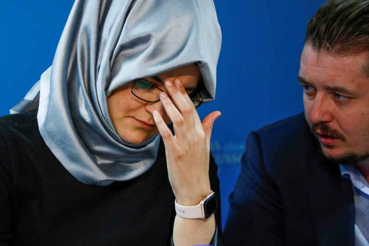 خديجة جنكيز خطيبة الصحفي السعودي الراحل جمال خاشقجي/ رويترز