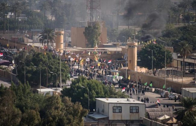 سقوط 3 صواريخ كاتيوشا قرب السفارة الأمريكية ببغداد