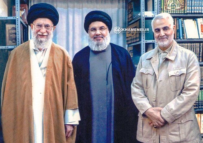 سليماني في آخر ظهور له برفقة نصر الله وخامنئي في طهران، سبتمبر ٢٠١٩/ مواقع التواصل