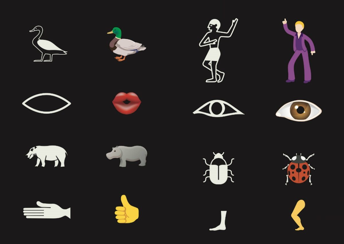 الفرق بينهما 5 آلاف عام.. كيف استُلهمت الرموز التعبيرية من الهيروغليفية القديمة