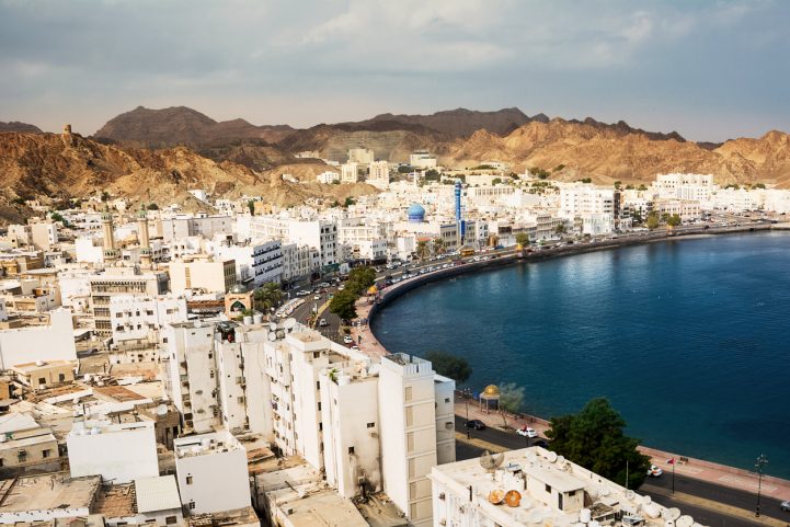 الواجهة البحرية في عاصمة سلطنة عُمان مسقط/ Istock