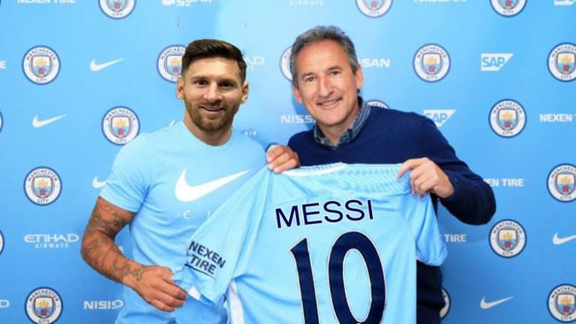 سوء تفاهم كاد أن ينقل ميسي من برشلونة إلى مانشستر سيتي مقابل 70 مليون جنيه