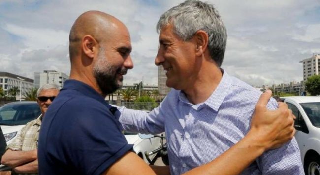 بعدما قهر الريال بدوري الأبطال.. غوارديولا يسلم مدرب برشلونة مفاتيح البرنابيو قبل الكلاسيكو