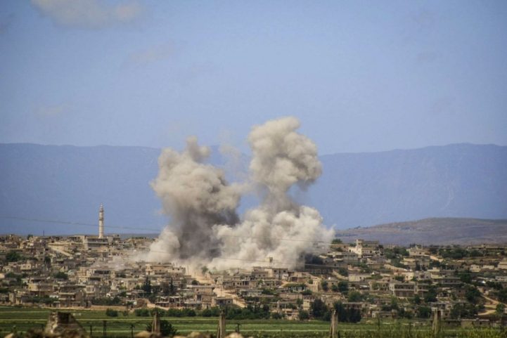 طيران روسي يستهدف المدنيين في إدلب/ Getty