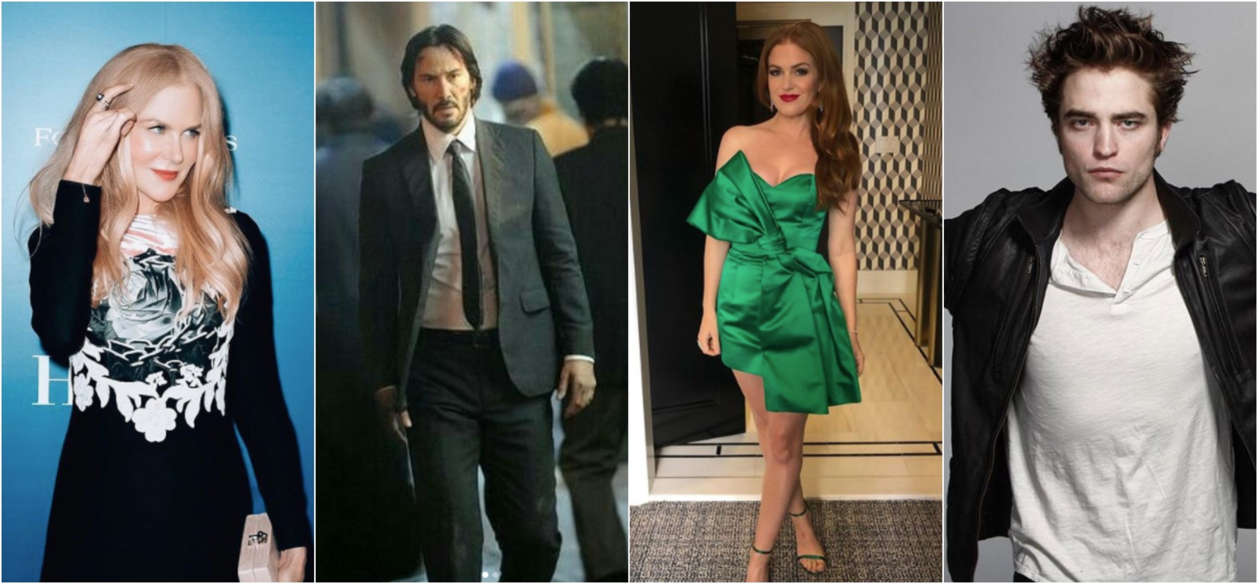 روبيرت باتينسون وآيلا فيشر وكيانو ريفز ونيكول كيدمان (انستغرام)