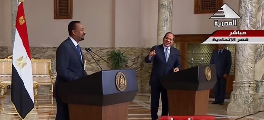 السيسي مع آبي أحمد