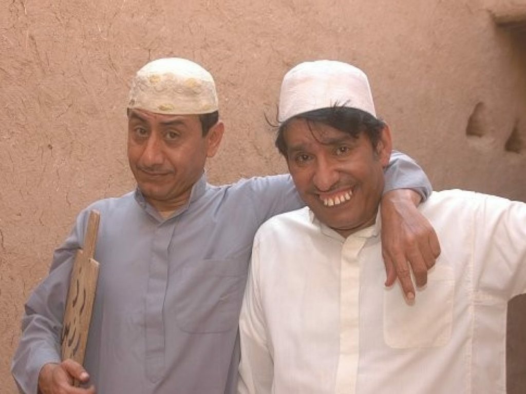 الممثلان السعوديان ناصر القصبي وعبد الله السدحان في إحدى حلقات مسلسل "طاش ما طاش"