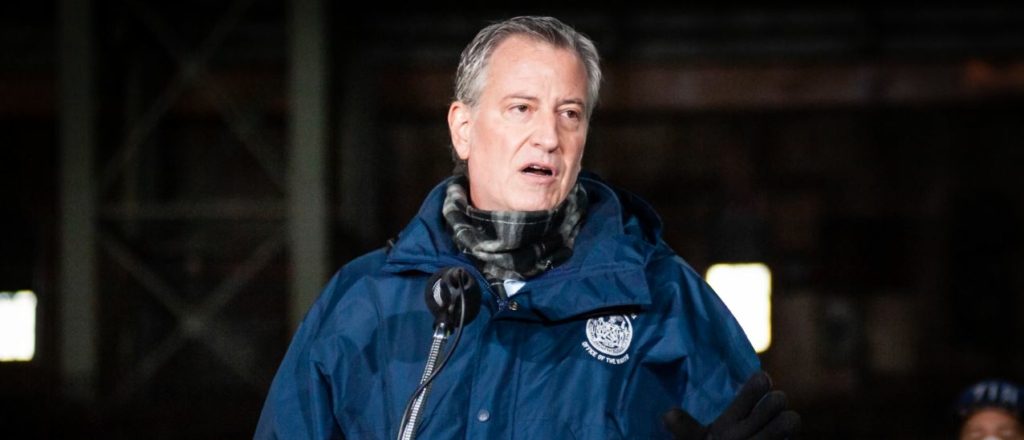 بيل دي بلاسيو، عمدة نيويورك/رويترز