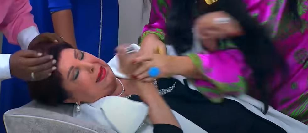 الفنانة المصرية رجاء الجداوي/ الصورة من ظهورها على برنامج فيفي عبده