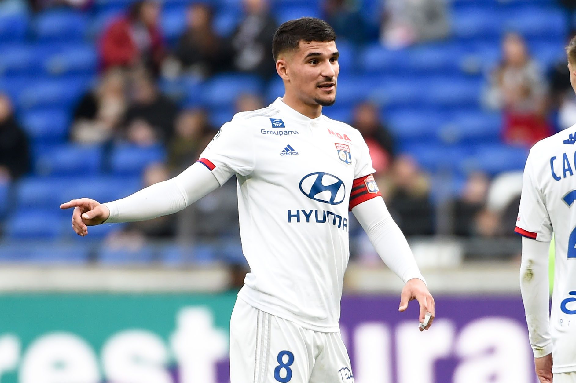 حسام عوار نجم نادي ليون (رويترز)