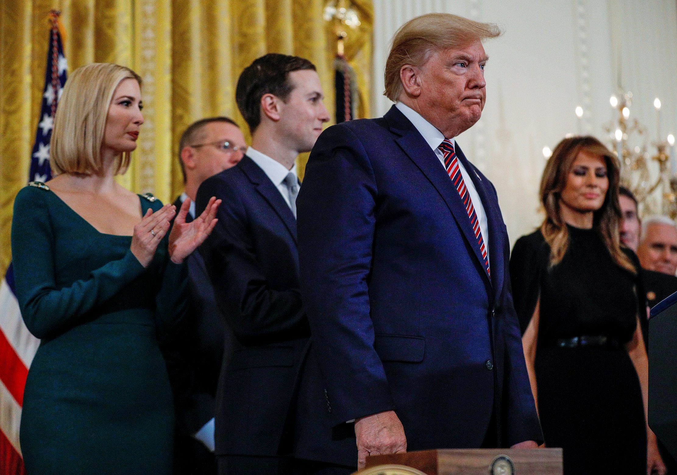 ترامب مع ميلانيا وإيفانكا