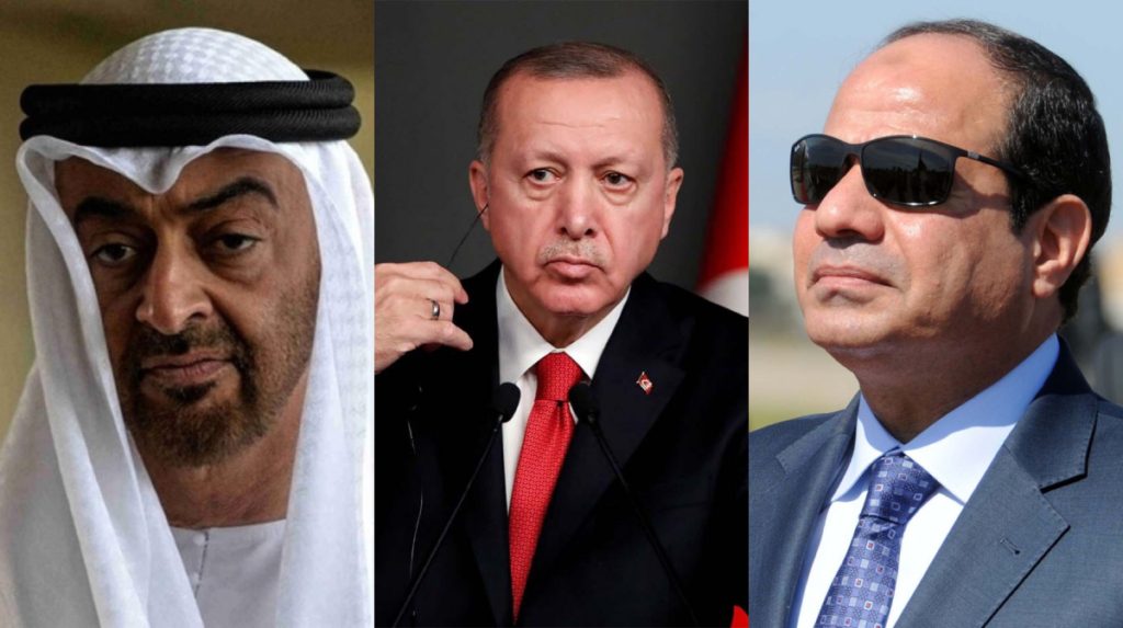 السيسي أردوغان محمد بن زايد