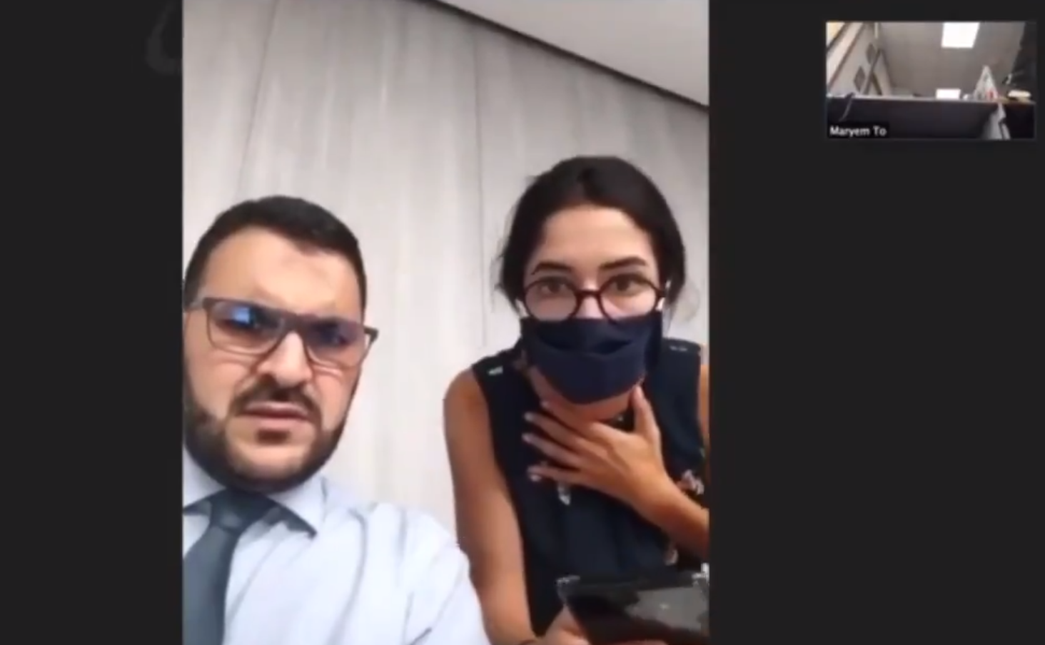 المذيعة انهارت والضيف أصيب بذهول.. فيديو صادم للحظة تفجير بيروت سجلته BBC خلال مقابلة