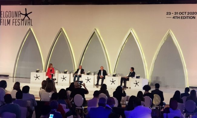 فيديو لحريق ضخم يلتهم منطقة الاحتفالات بمهرجان الجونة قبل ساعات من انطلاق الحدث الفني