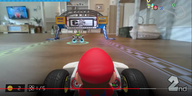 الآن يمكن لسوبر ماريو التجول داخل منزلك عبر هذه اللعبة الباهظة من Nintindo