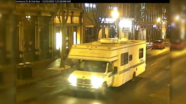 300 ألف دولار لمن يدلي بمعلومات.. شبكة أمريكية: الشرطة تحدد شخصاً يشتبه بِصلته بتفجير مدينة ناشفيل