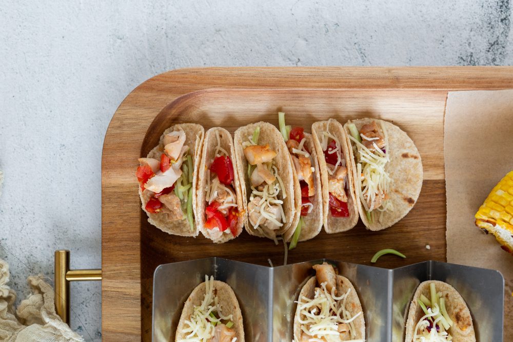 طريقة ميني تاكو الدجاج