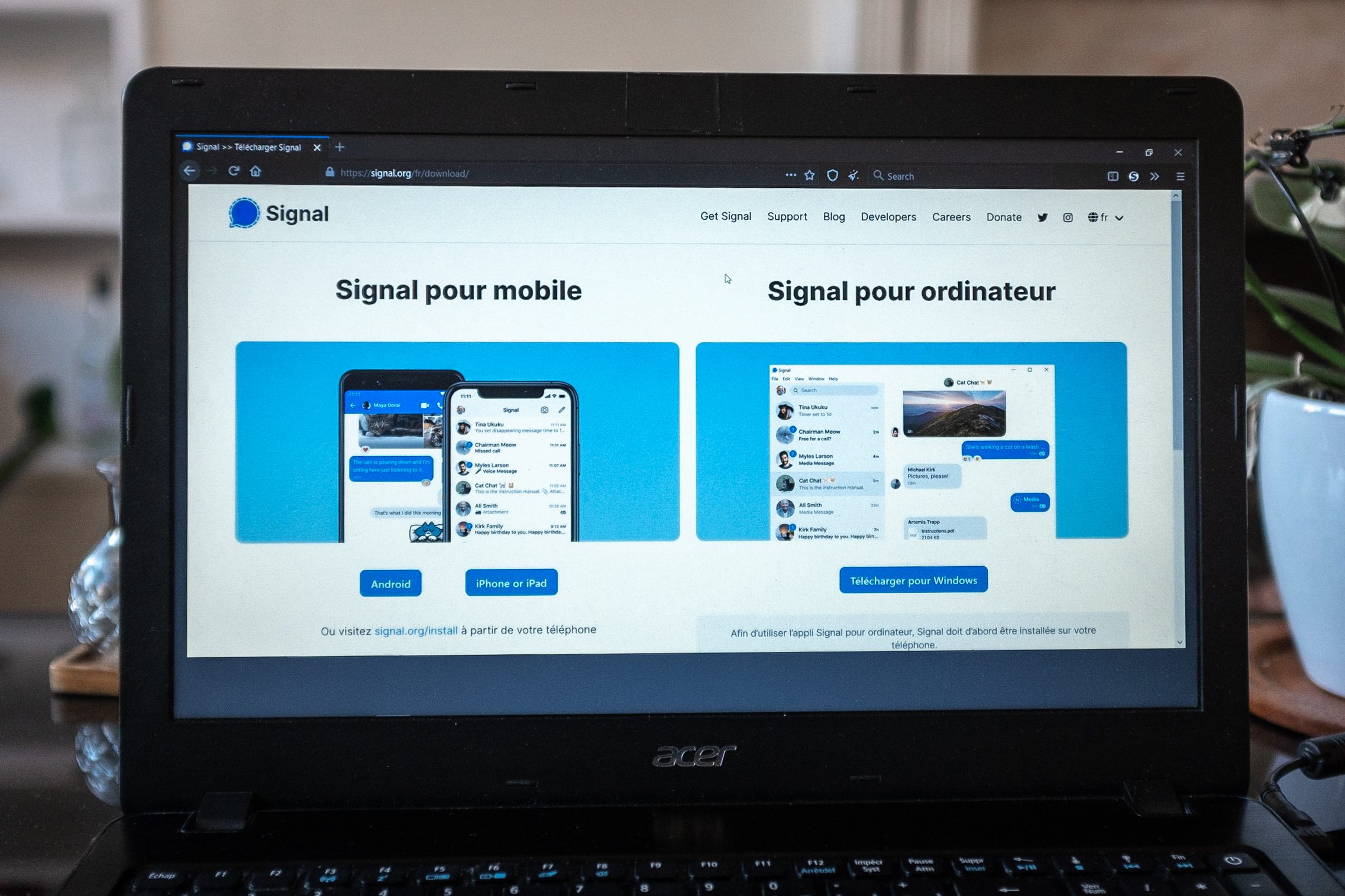 تطبيق سيغنال أندرويد