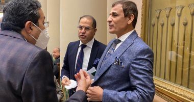 النائب محمد عبدالعليم داوود بعد طرده من الجلسة/ منصات التواصل