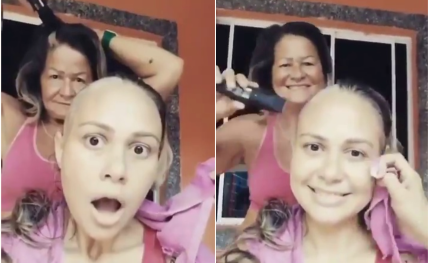 أم تتضامن مع فتاتها المصابة بالسرطان