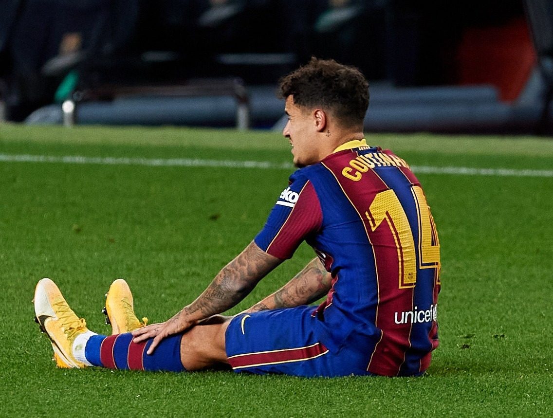 إصابة كوتينيو تضر بمصالح ليفربول