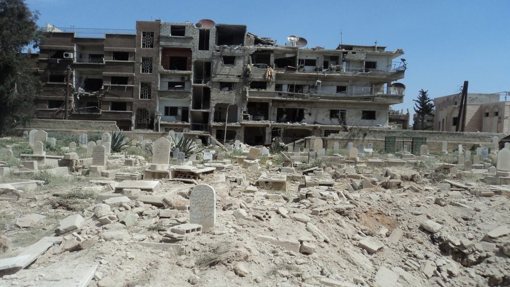 مقبرة مخيم اليرموك سوريا