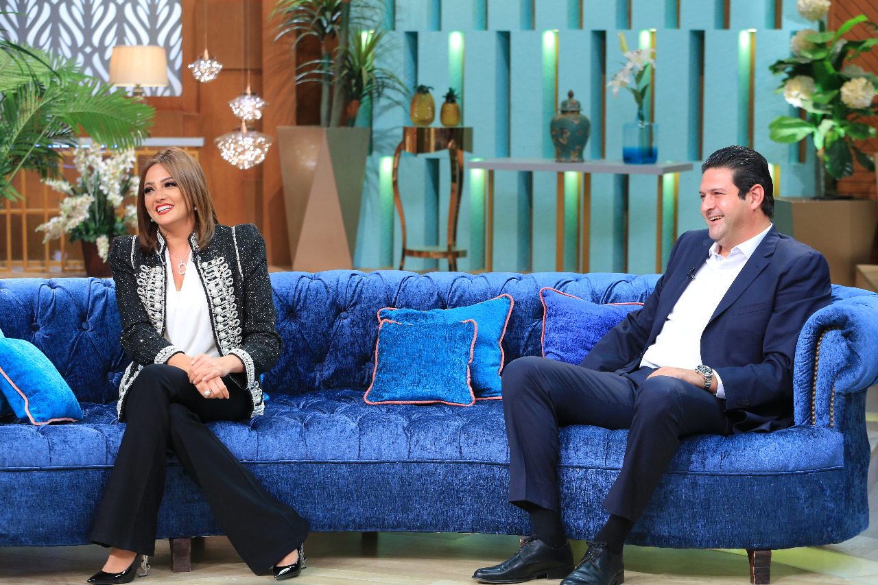 الممثلة بشرى وزوجها سالم