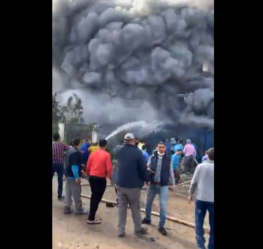 حريق مصر العبور