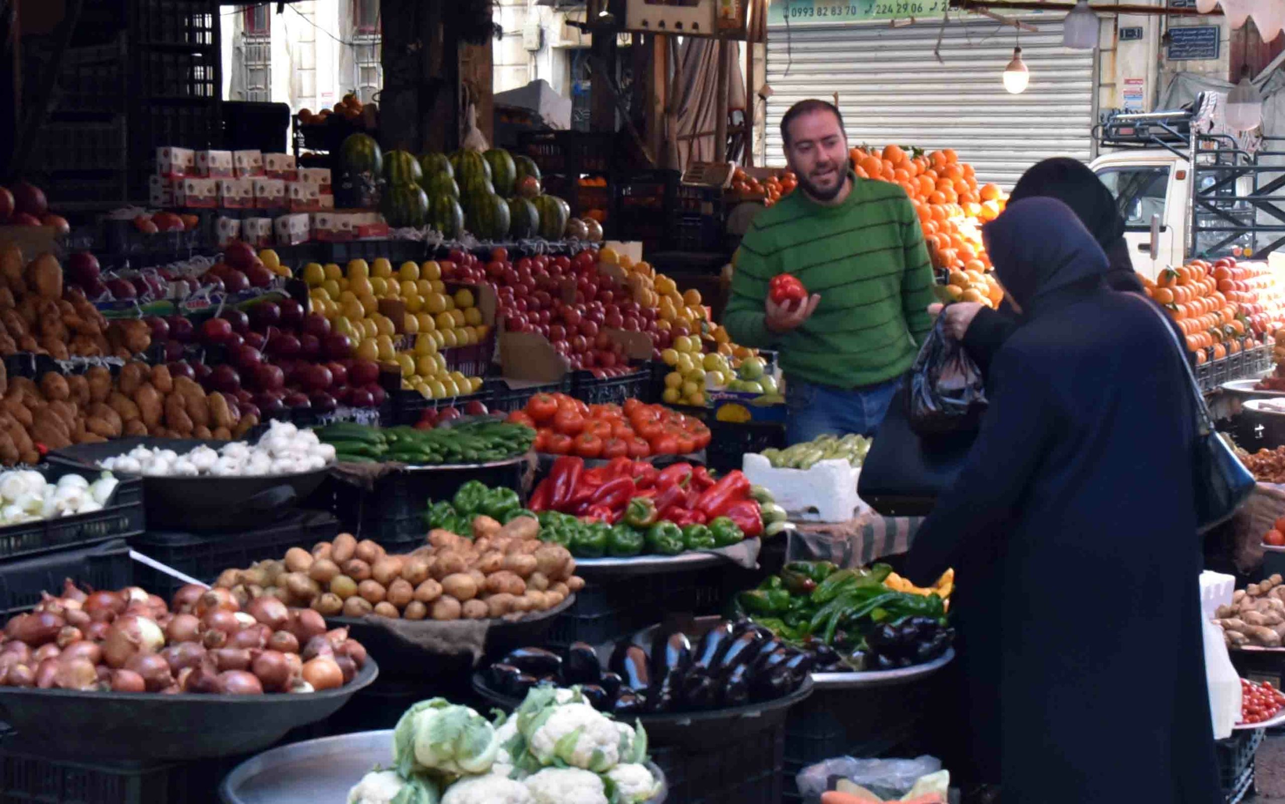 الأزمة الإنسانية بمناطق النظام