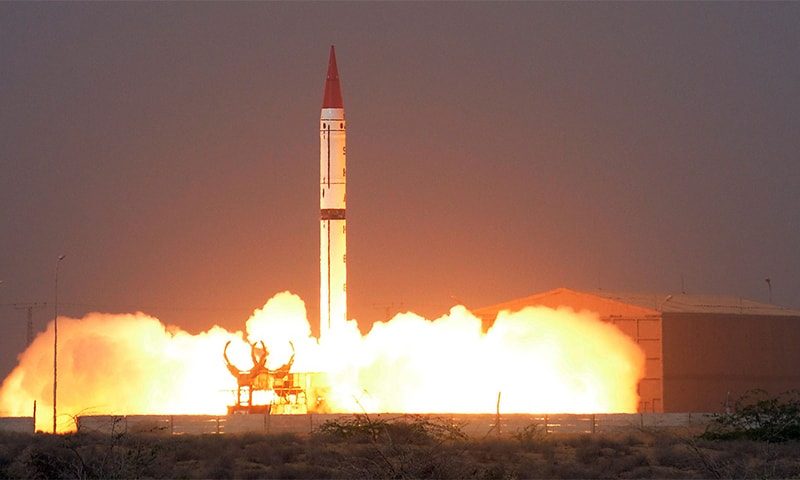 صاروخ شاهين الباكستاني القادر على حمل رؤوس نووية/ويكيبيديا