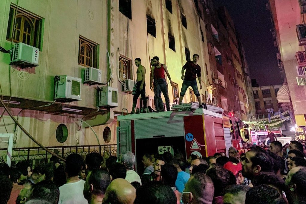 حريق كنيسة في مصر