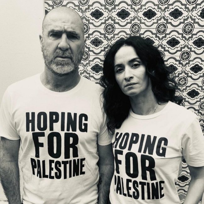 أسطورة كرة القدم كانتونا يدعم حملة مساعدات لغزة