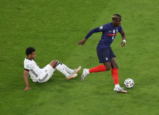 بول بوغبا قدم أداء متميزا أمام ألمانيا في يورو 2020 (رويترز)