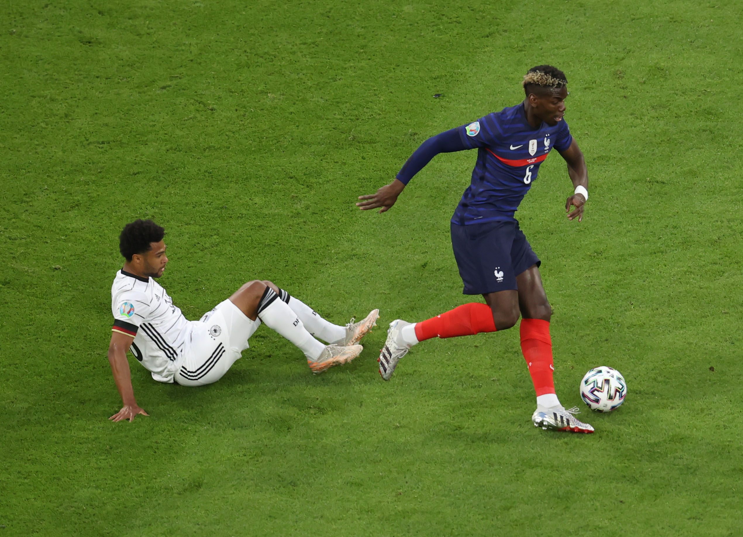 بول بوغبا قدم أداء متميزا أمام ألمانيا في يورو 2020 (رويترز)