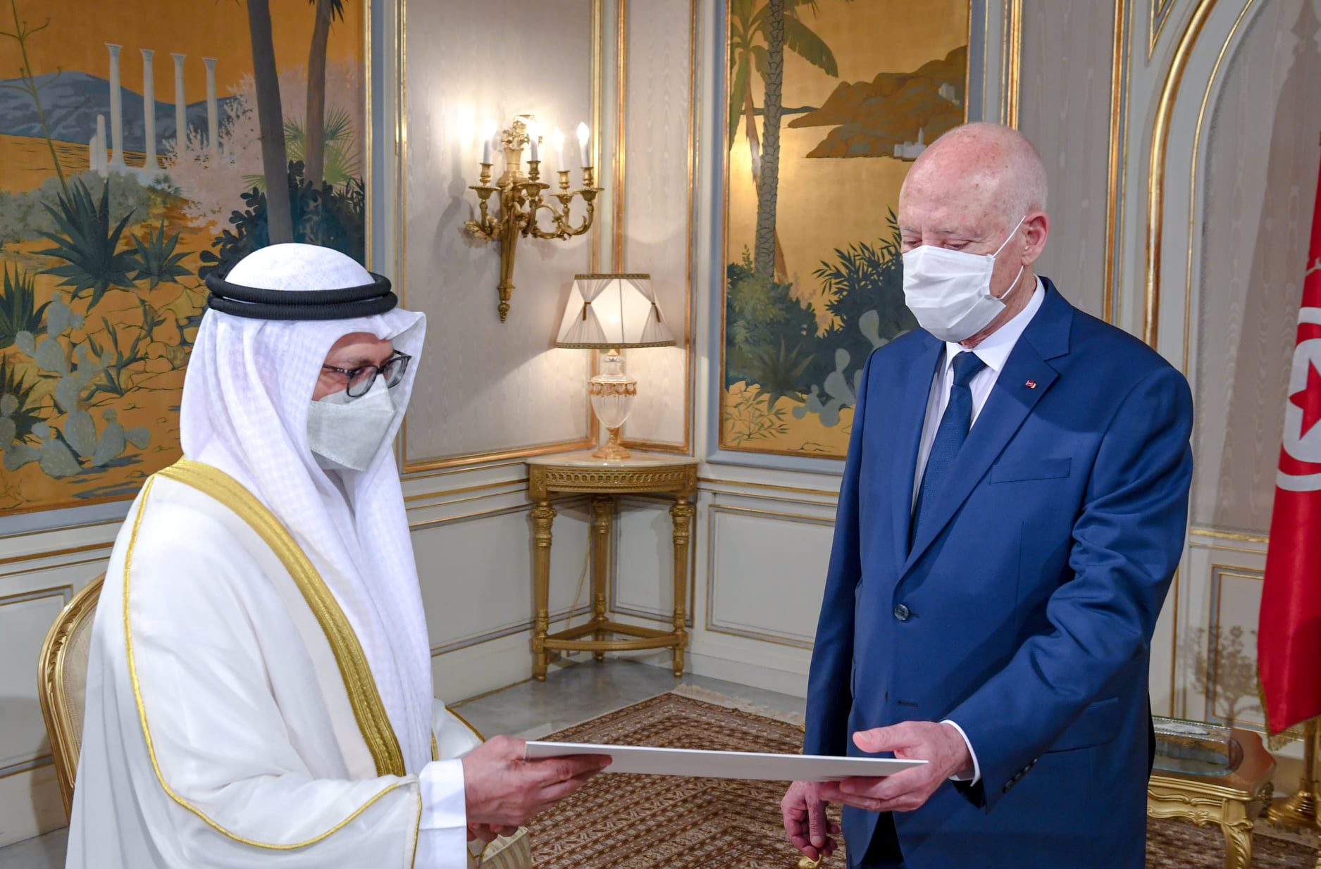 قيس سعيّد أنور قرقاش تونس الإمارات