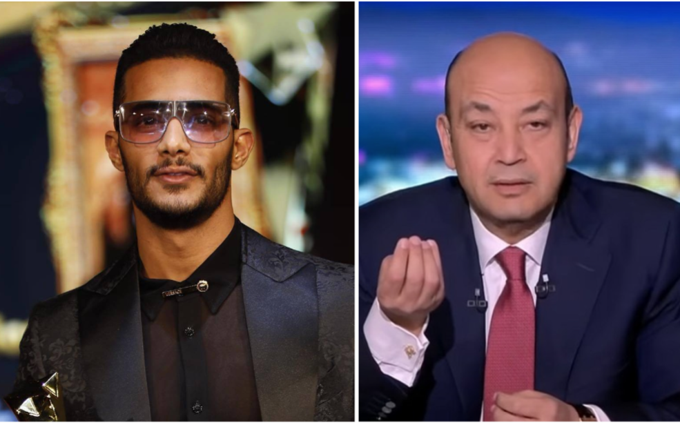 عمرو أديب ومحمد رمضان