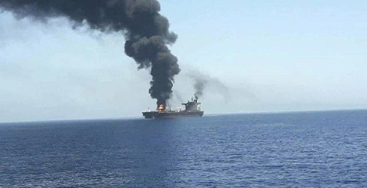 سفينة بريطانية إسرائيل إيران سفينة اسفالت محاولة اختطاف عمان