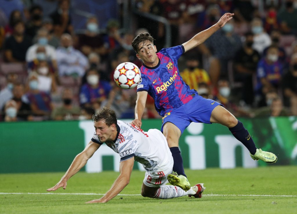 جافي لاعب برشلونة الشاب (رويترز)