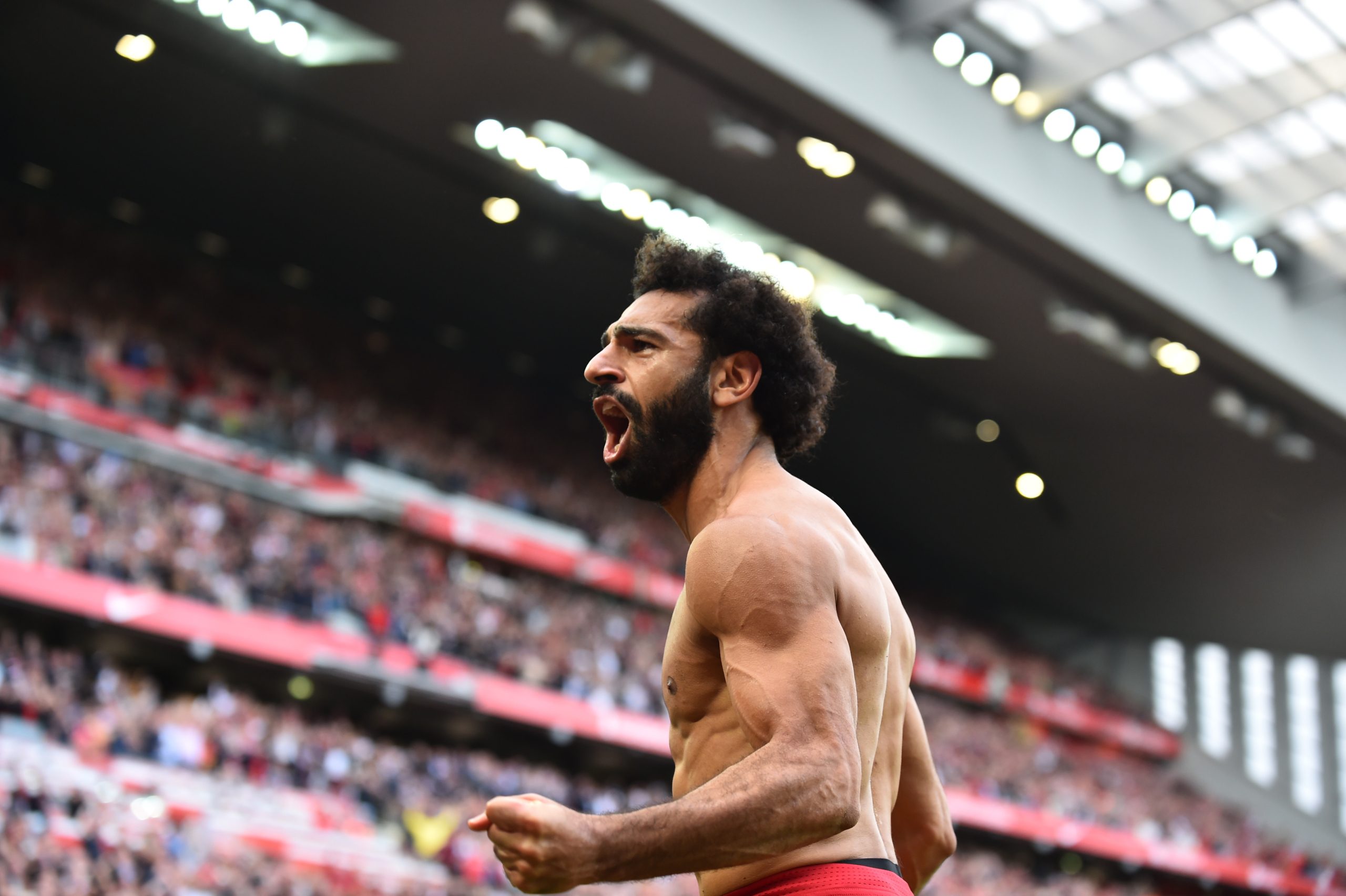 محمد صلاح من مباراة ليفربول وكريستال بالاس في الدورس الإنجليزي سبتمبر 2021/ رويترز