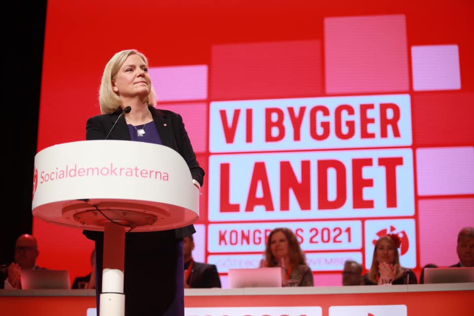 رئيسة وزراء السويد