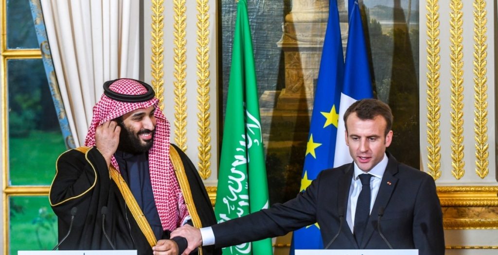 حوار ماكرون مع ولي العهد السعودي